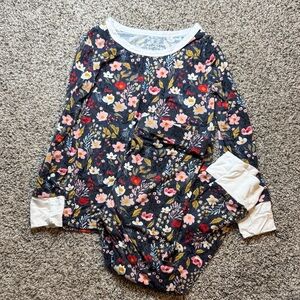 Caden Lane Floral Long Sleeve Top - Pink and Yellow Accents